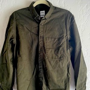 Zara Men’s Heavyweight Denim Shirt Relaxed Fit - M